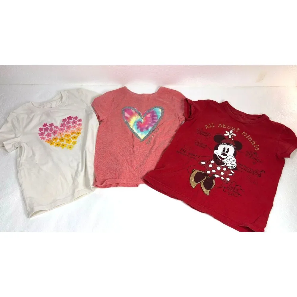 Girls Clothing Bundle Lot Size 5/6 Disney Gymboree Pants Shirts Shorts 14 Pieces